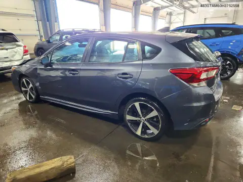 4S3GTAM60H3752558 — 2017 Subaru Impreza, фото 2 з Copart, Передня частина