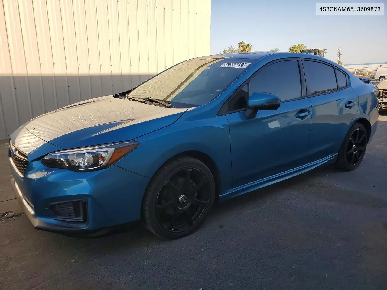 2018 Subaru Impreza Sport VIN 4S3GKAM65J3609873 фото 1