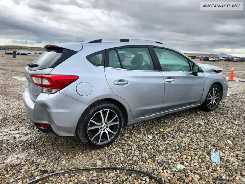 4S3GTAS64K3710503 — 2019 Subaru Impreza, foto 3 de Copart 27.10.2026, Parte delantera