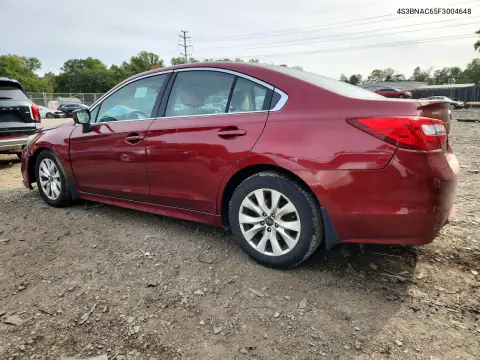 2015 Subaru Legacy 2.5I Premium VIN 4S3BNAC65F3004648 фото 2