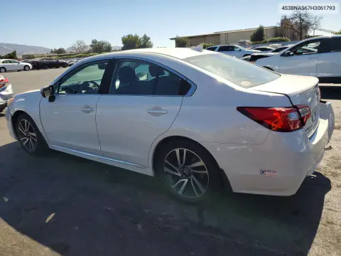 2017 Subaru Legacy Sport VIN 4S3BNAS67H3061793 фото 2