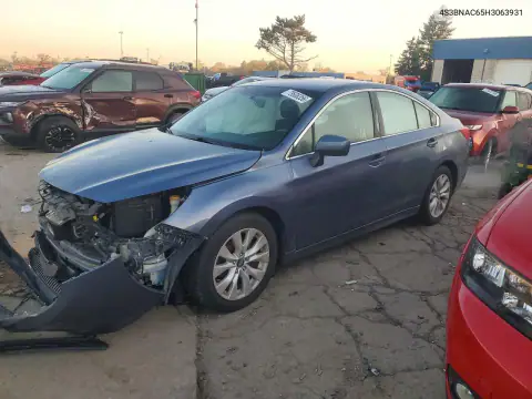 4S3BNAC65H3063931 — 2017 Subaru Legacy, Front end, before-repair photos