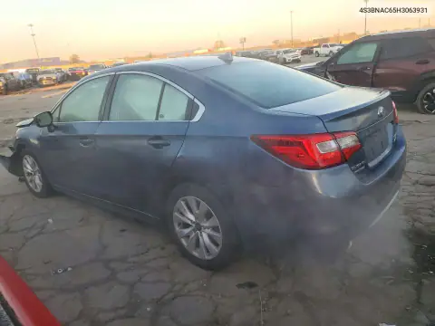 4S3BNAC65H3063931 — 2017 Subaru Legacy, фото 2 з Copart, Передня частина