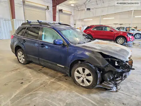 4S4BRBBC5A3361513 — 2010 Subaru Outback, фото 4 с аукциона Copart, Пожар двигателя