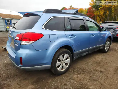 4S4BRCCC7B3407316 — 2011 Subaru Outback, фото 3 с аукциона Copart 22.10.2026, Задняя часть