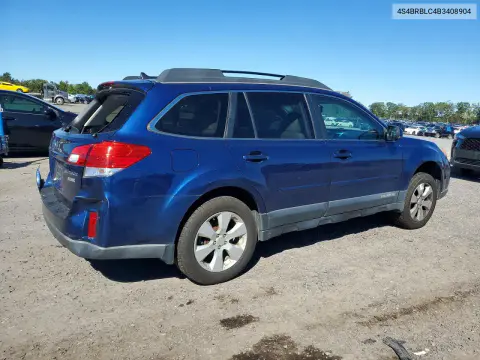 2011 Subaru Outback 2.5I Limited VIN 4S4BRBLC4B3408904 фото 3