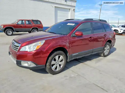 4S4BRDKC4C2231484 — 2012 Subaru Outback, Fire, before-repair photos