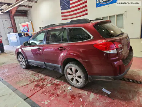 2012 Subaru Outback 2.5I Premium VIN 4S4BRBBC9C3283384 фото 2