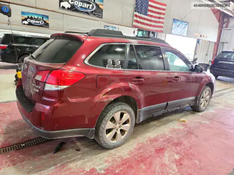 2012 Subaru Outback 2.5I Premium VIN 4S4BRBBC9C3283384 фото 3