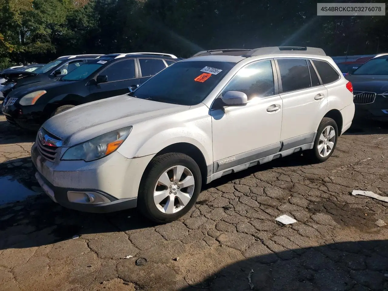 4S4BRCKC3C3276078 Subaru Outback 2012 — повреждение Передняя часть, фото до ремонта