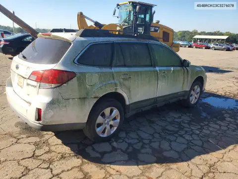 4S4BRCKC3C3276078 — 2012 Subaru Outback, фото 3 с аукциона Copart 16.10.2026, Передняя часть