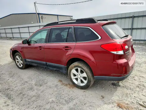 2013 Subaru Outback 2.5I Premium VIN 4S4BRCCC1D3317372 фото 2