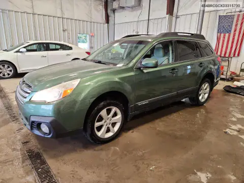 2013 Subaru Outback 2.5I Premium VIN 4S4BRCGCXD3315730 фото 1