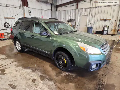 2013 Subaru Outback 2.5I Premium VIN 4S4BRCGCXD3315730 фото 4