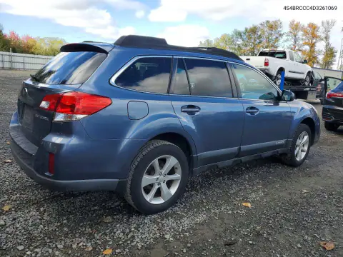 2013 Subaru Outback 2.5I Premium VIN 4S4BRCCC4D3261069 фото 3