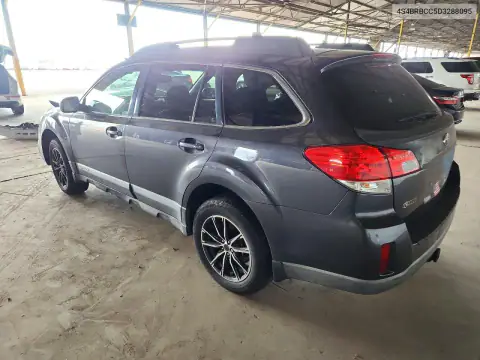 4S4BRBCC5D3288095 — 2013 Subaru Outback, photo 2 from Copart, Front end