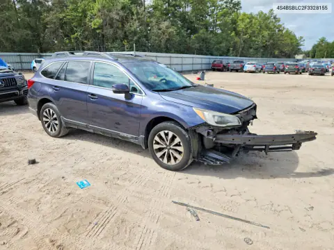 2015 Subaru Outback 2.5I Limited VIN 4S4BSBLC2F3328155 фото 4