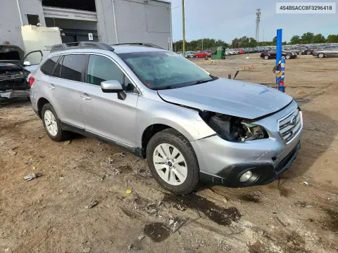 2015 Subaru Outback 2.5I Premium VIN 4S4BSACC8F3296418 фото 4