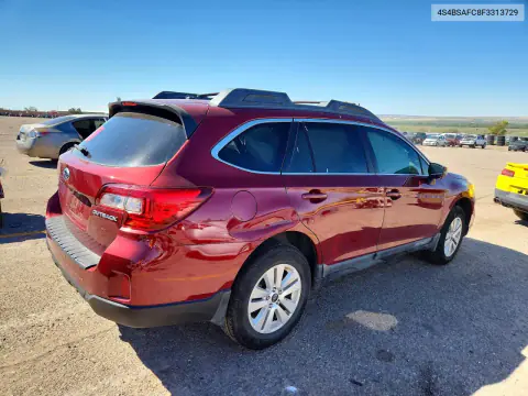 2015 Subaru Outback 2.5I Premium VIN 4S4BSAFC8F3313729 фото 3