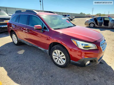 2015 Subaru Outback 2.5I Premium VIN 4S4BSAFC8F3313729 фото 4