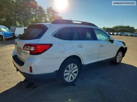 2015 Subaru Outback 2.5I Premium VIN 4S4BSADC9F3225226 фото 3