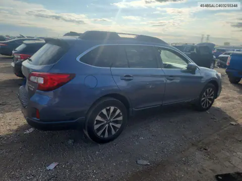 2016 Subaru Outback 2.5I Limited VIN 4S4BSALC4G3255348 фото 3
