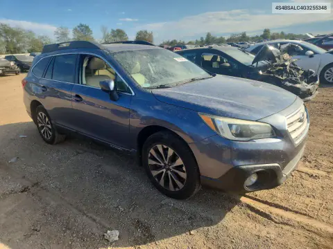 2016 Subaru Outback 2.5I Limited VIN 4S4BSALC4G3255348 фото 4