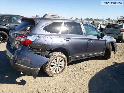 2016 Subaru Outback 2.5I Premium VIN 4S4BSACC7G3338756 фото 3