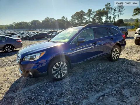 4S4BSBLC9G3313346 — 2016 Subaru Outback, Задняя часть, фото до ремонта