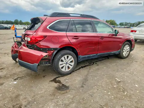 4S4BSAHC4H3330320 — 2017 Subaru Outback, foto 3 de Copart, Parte trasera