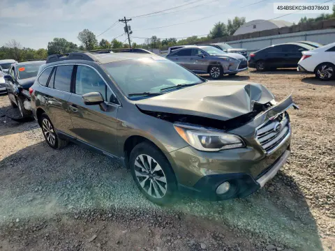 2017 Subaru Outback 3.6R Limited VIN 4S4BSEKC3H3378603 фото 4