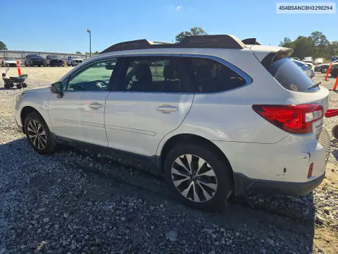 2017 Subaru Outback 2.5I Limited VIN 4S4BSANC8H3290294 фото 2