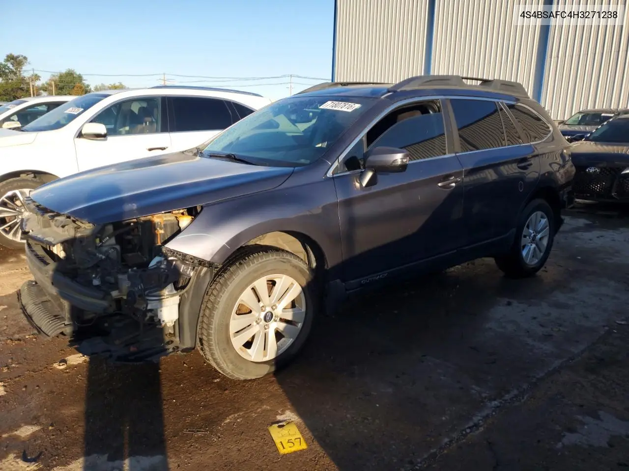 2017 Subaru Outback 2.5I Premium VIN 4S4BSAFC4H3271238 фото 1