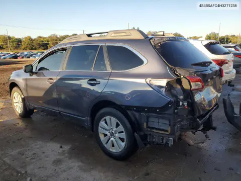 2017 Subaru Outback 2.5I Premium VIN 4S4BSAFC4H3271238 фото 2