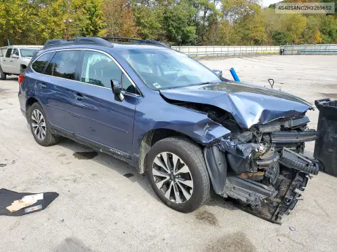 2017 Subaru Outback 2.5I Limited VIN 4S4BSANC2H3269652 фото 4