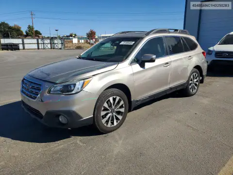 4S4BSANC1H3250283 — 2017 Subaru Outback, უკანა ნაწილი, ფოტოები შეკეთებამდე