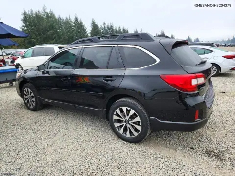 4S4BSANC4H3204379 — 2017 Subaru Outback, photo 2 from Copart, Side