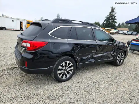 4S4BSANC4H3204379 — 2017 Subaru Outback, photo 3 from Copart, Side