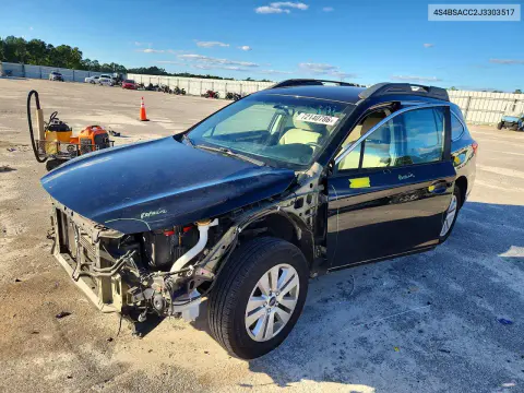 2018 Subaru Outback 2.5I Premium VIN 4S4BSACC2J3303517 фото 1