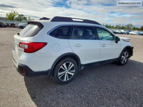 4S4BSANCXJ3231530 — 2018 Subaru Outback, ფოტო 3, Copart, წინა ნაწილი