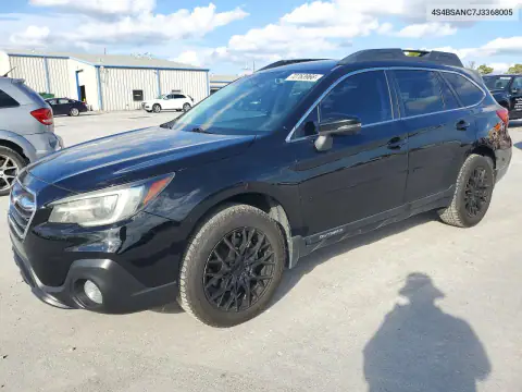 4S4BSANC7J3368005 — 2018 Subaru Outback, Мелкие вмятины и царапины, фото до ремонта