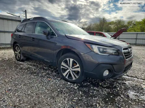 4S4BSANC7J3273427 — 2018 Subaru Outback, ფოტო 4, Copart, გვერდითი ნაწილი