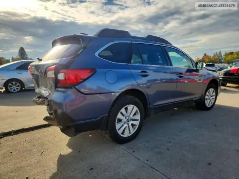 4S4BSACC1J3324679 — 2018 Subaru Outback, ფოტო 3, Copart, უკანა ნაწილი