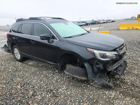 4S4BSAFC5J3323143 — 2018 Subaru Outback, ფოტო 4, Copart, წინა ნაწილი