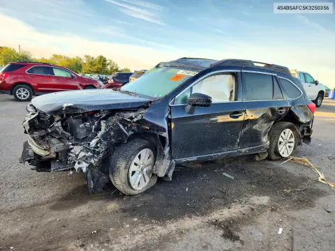 2019 Subaru Outback 2.5I Premium VIN 4S4BSAFC5K3250356 фото 1