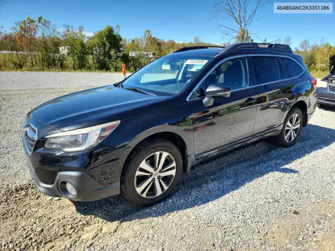 4S4BSANC2K3351386 — 2019 Subaru Outback, Задня частина, фото до ремонту