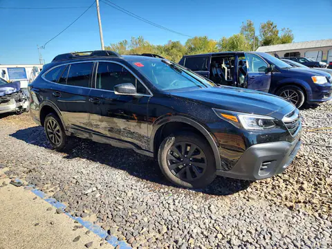 4S4BTAAC6M3170927 — 2021 Subaru Outback, photo 4 from Copart, Front end