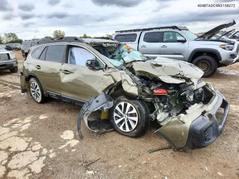 4S4BTADC4N3158272 — 2022 Subaru Outback, фото 4 з Copart, Перекидання