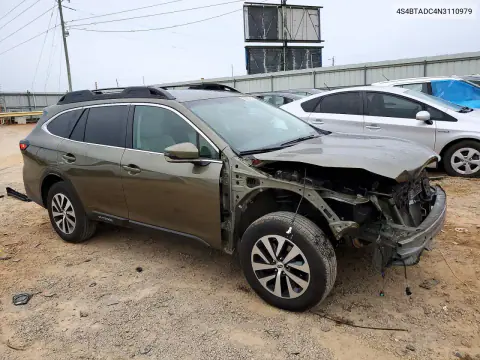 2022 Subaru Outback Premium VIN 4S4BTADC4N3110979 фото 4