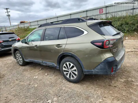 4S4BTAFC7N3245886 — 2022 Subaru Outback, фото 2 с аукциона Copart, крыша